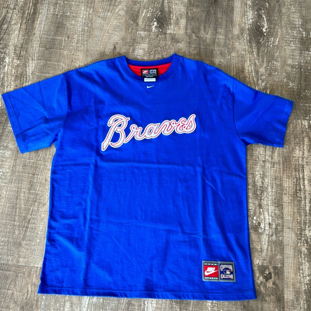 Nike Atlanta Braves old school logo cotton tee shirt